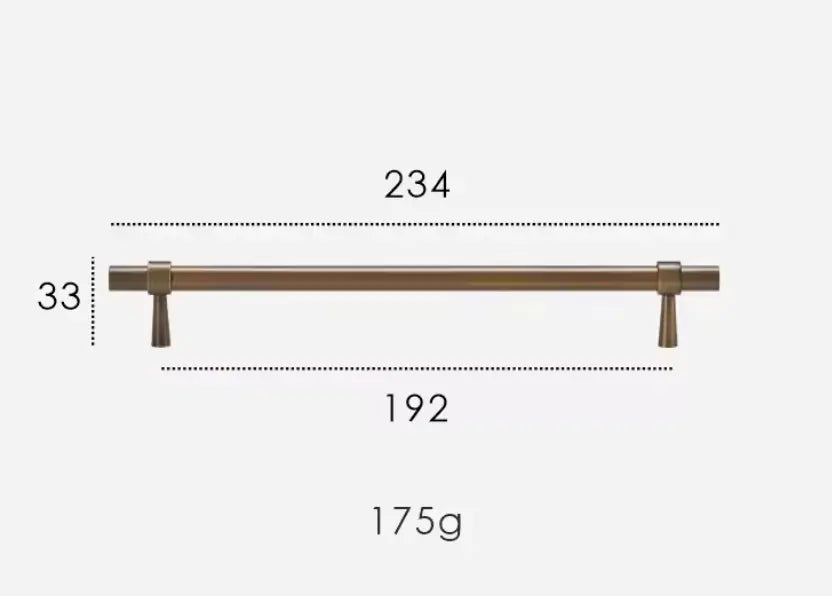 Antique Brass Cabinet Pulls - Modern Solid Brass  – Sleek & Durable Drawer Handles