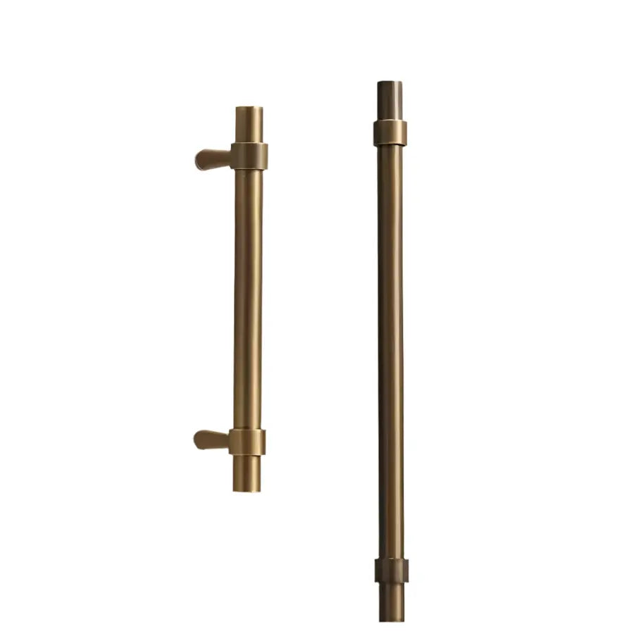 Antique Brass Cabinet Pulls - Modern Solid Brass  – Sleek & Durable Drawer Handles