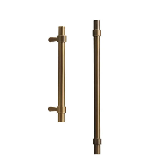 Antique Brass Cabinet Pulls - Modern Solid Brass  – Sleek & Durable Drawer Handles