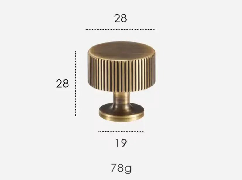 Antique Brass Textured Brass Handles & Knobs – Solid Brass Cabinet Hardware - Modern Elegance with a Tactile Touch