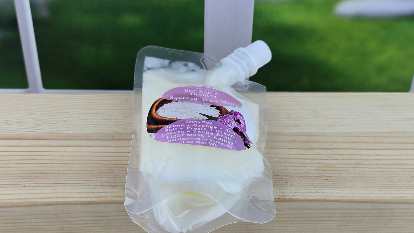 Sea Salt & Orchids Soy Wax Melts (Clamshells & Squeezable Wax)