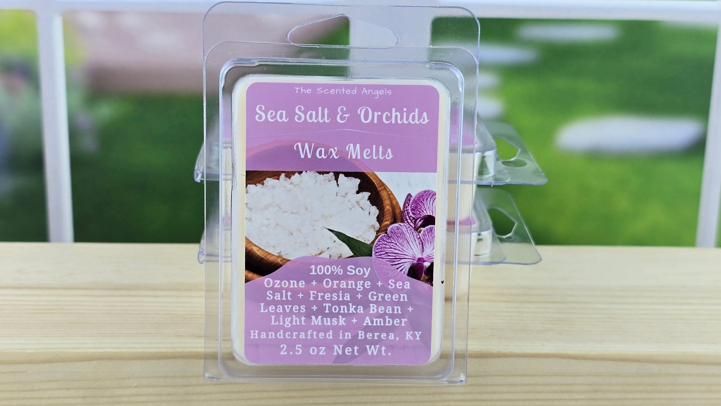 Sea Salt & Orchids Soy Wax Melts (Clamshells & Squeezable Wax)