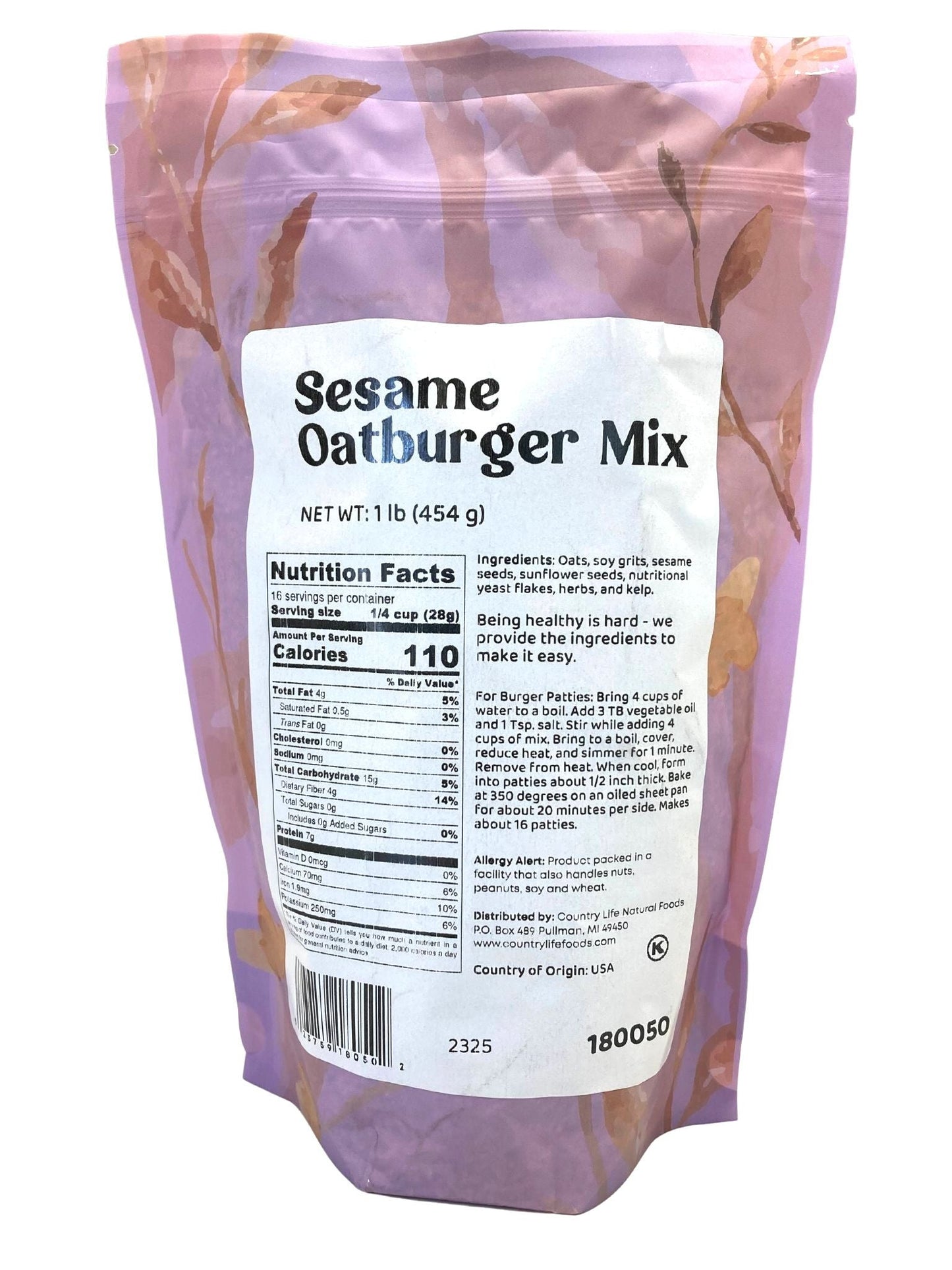Sesame Oatburger Mix