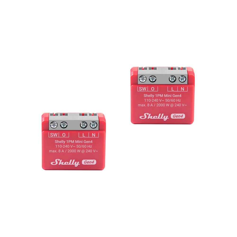 Shelly 1PM Mini Gen4 2-pack