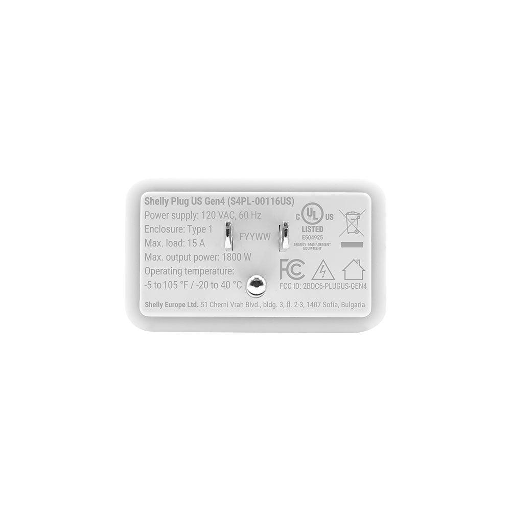 Shelly Plug US Gen4 White
