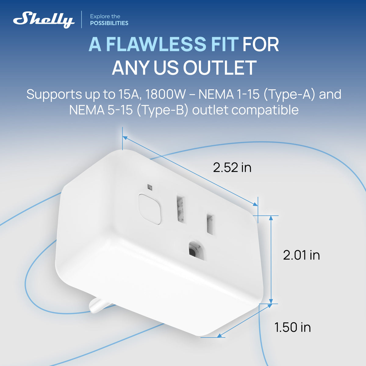 Shelly Plug US Gen4 White