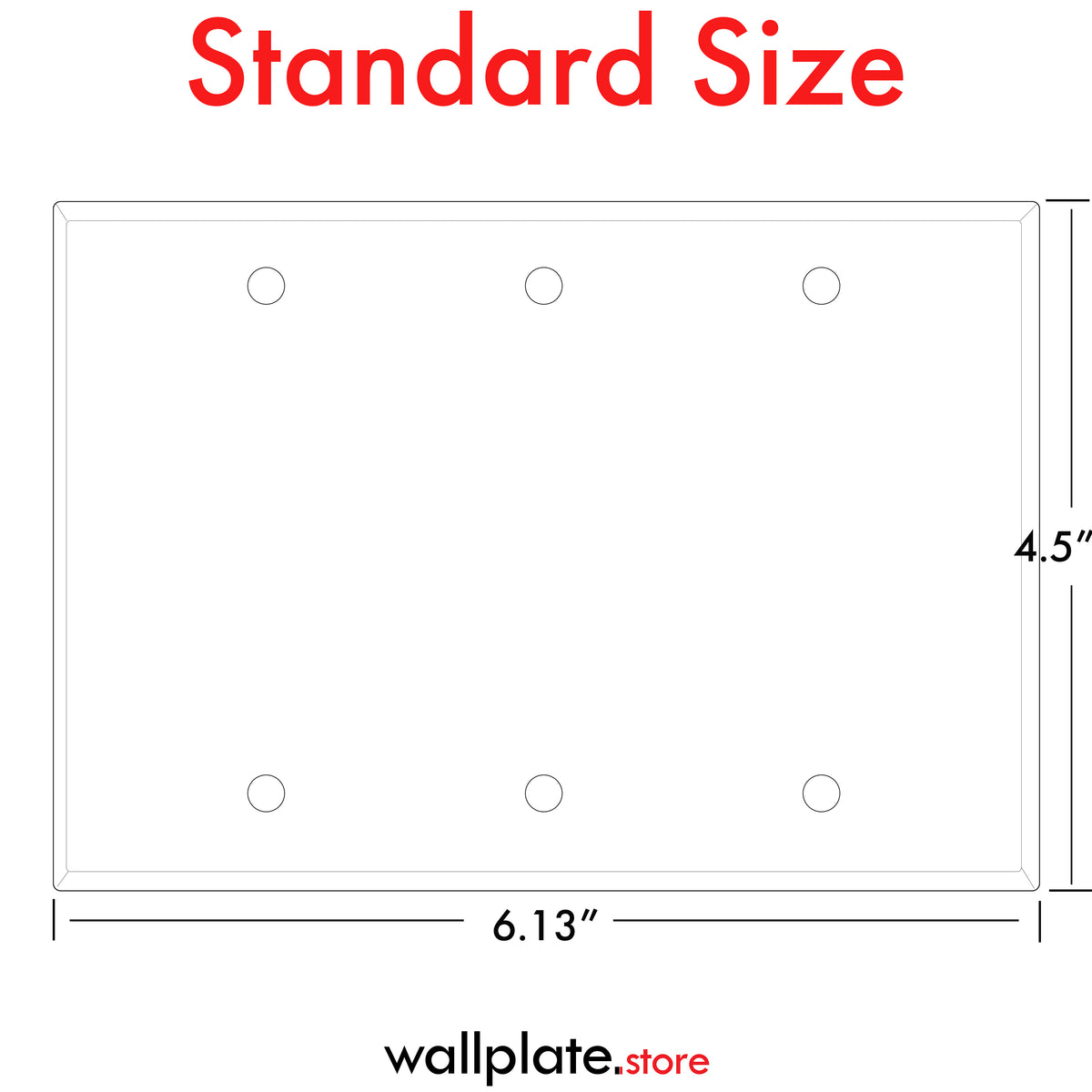 3-Gang Blank, Standard Size, Satin Brass Painted Metal Wall Plate