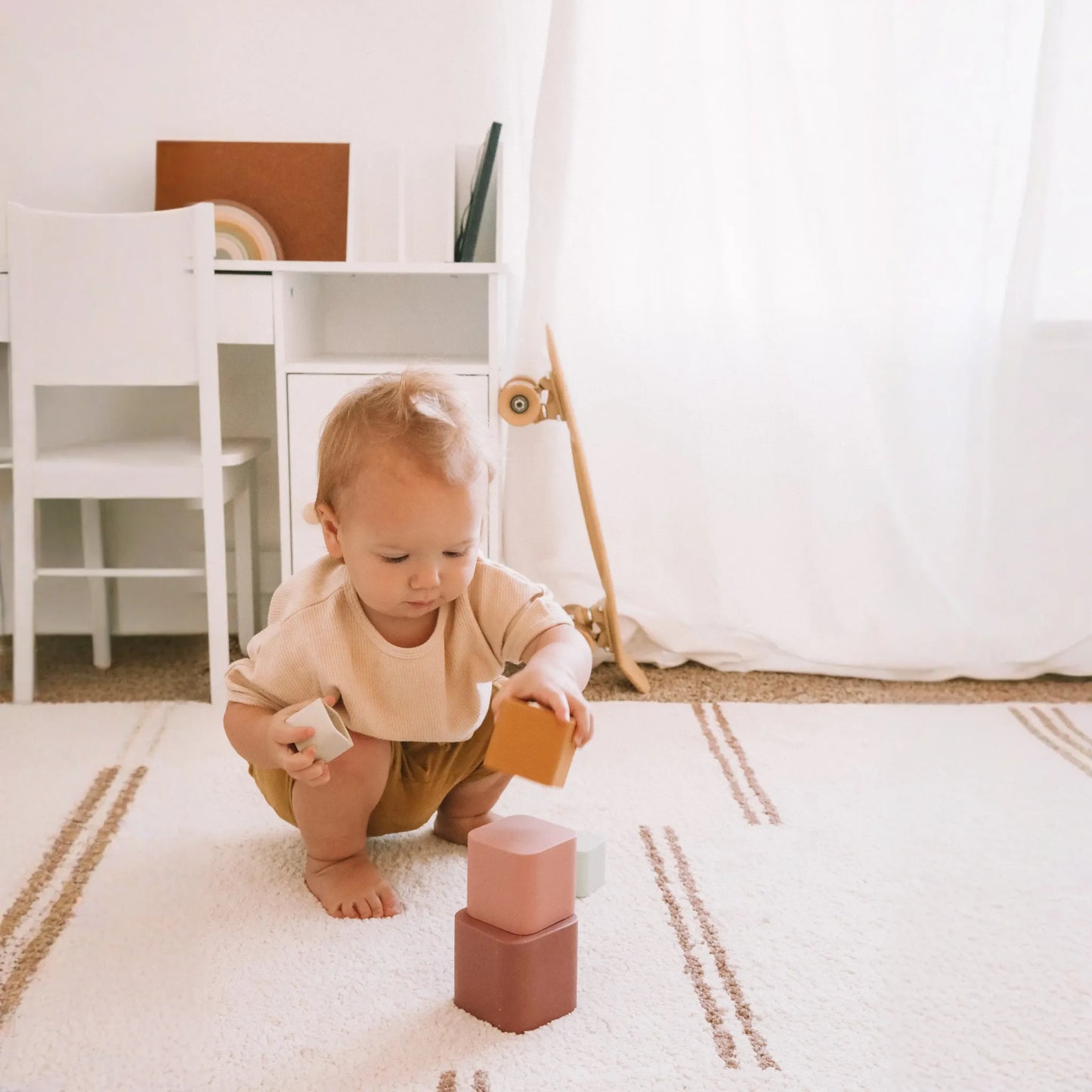 Colorful Stacking Cups + Silicone + Montessori + Water-play Toy | LYTL®️