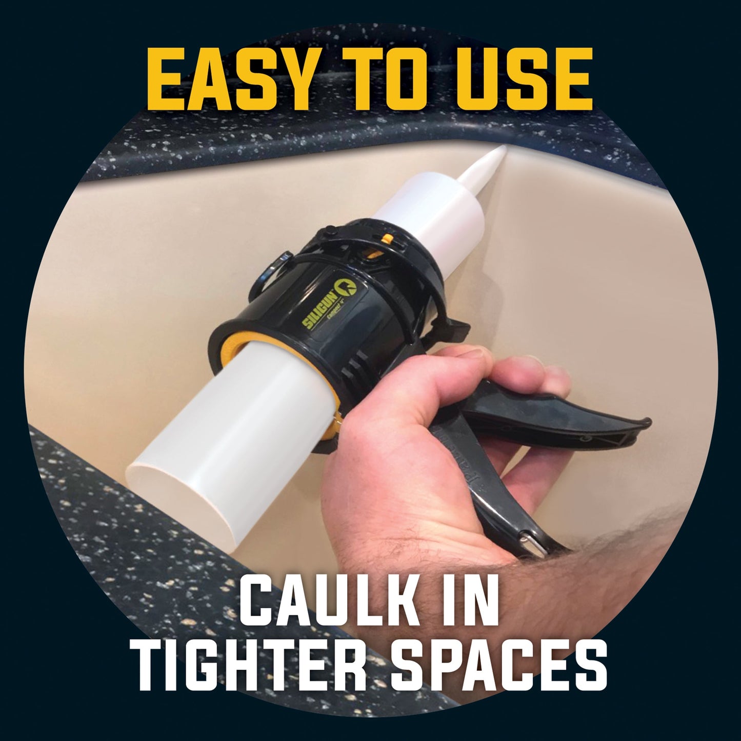 SILIGUN™ Classic Compact 4" Caulking Gun - Complete Kit