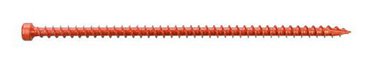 0.152 x 6 Simpson Strong-Drive® SDWC Truss Wood Screw Clear Zinc w/ Orange Topcoat - Carton (500)