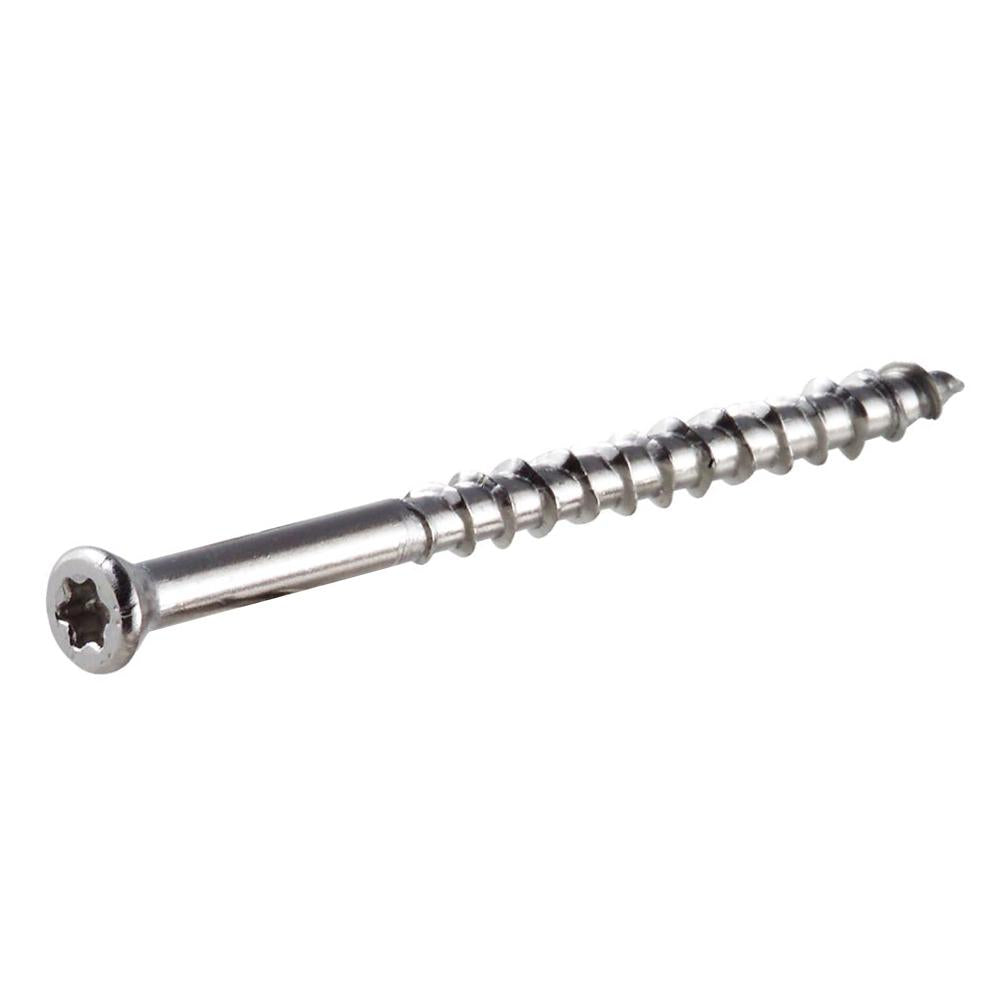 #7 x 3  Simpson Trim Head Deck-Drive™ DWP WOOD Screw 316 Stainless Steel (T15) - Box (1 lb. - 98)