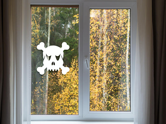 Skull & Crossbones Window Sticker | Vinyl Decal