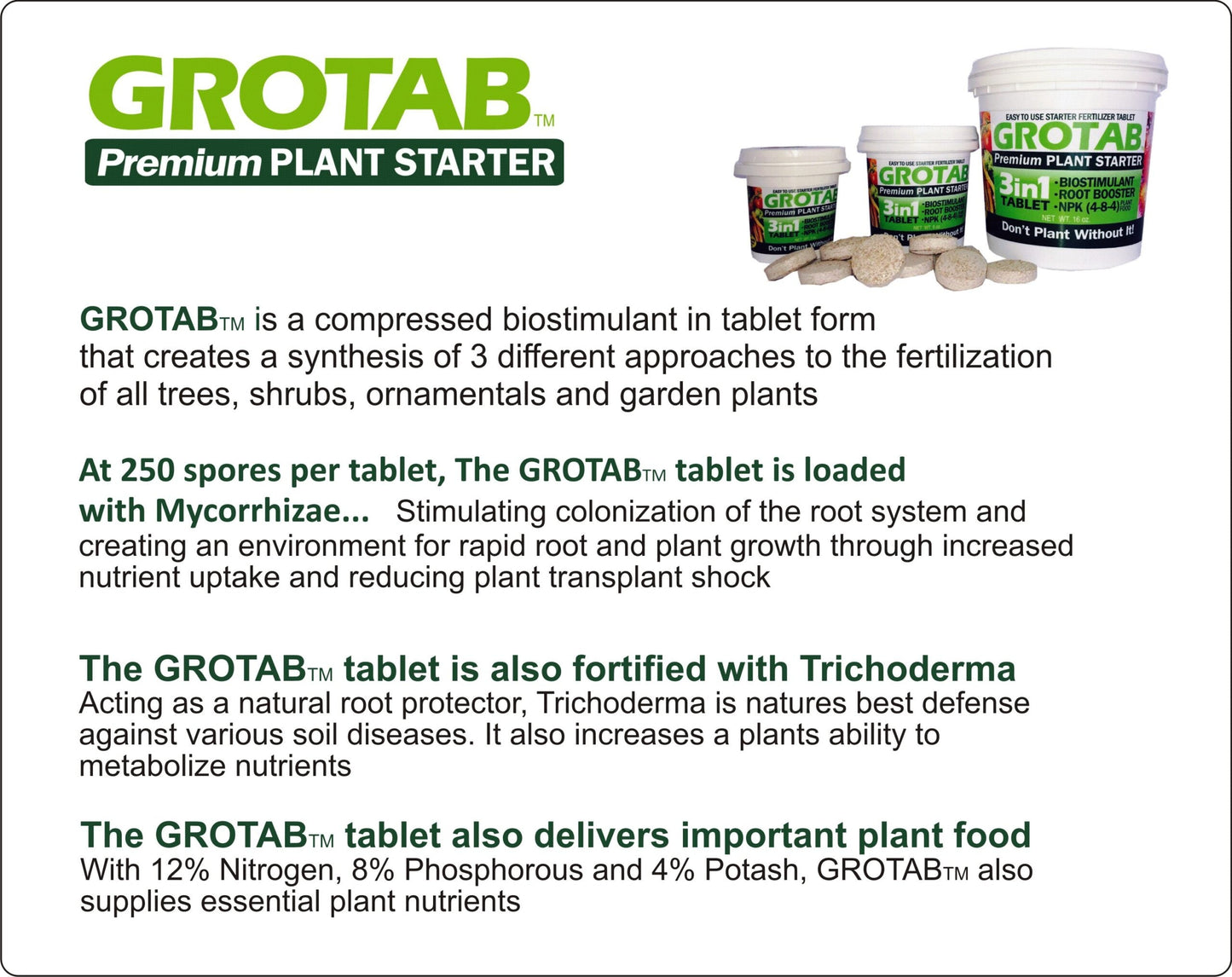 GroTab Fertilizer Tablets