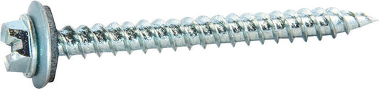8 x 3/4 Slotted Hex Washer Self Piercing Screw Zinc Plated w/ Neo