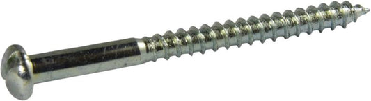 12 x 4 Slotted Round Head Wood Screw Zinc Plated
