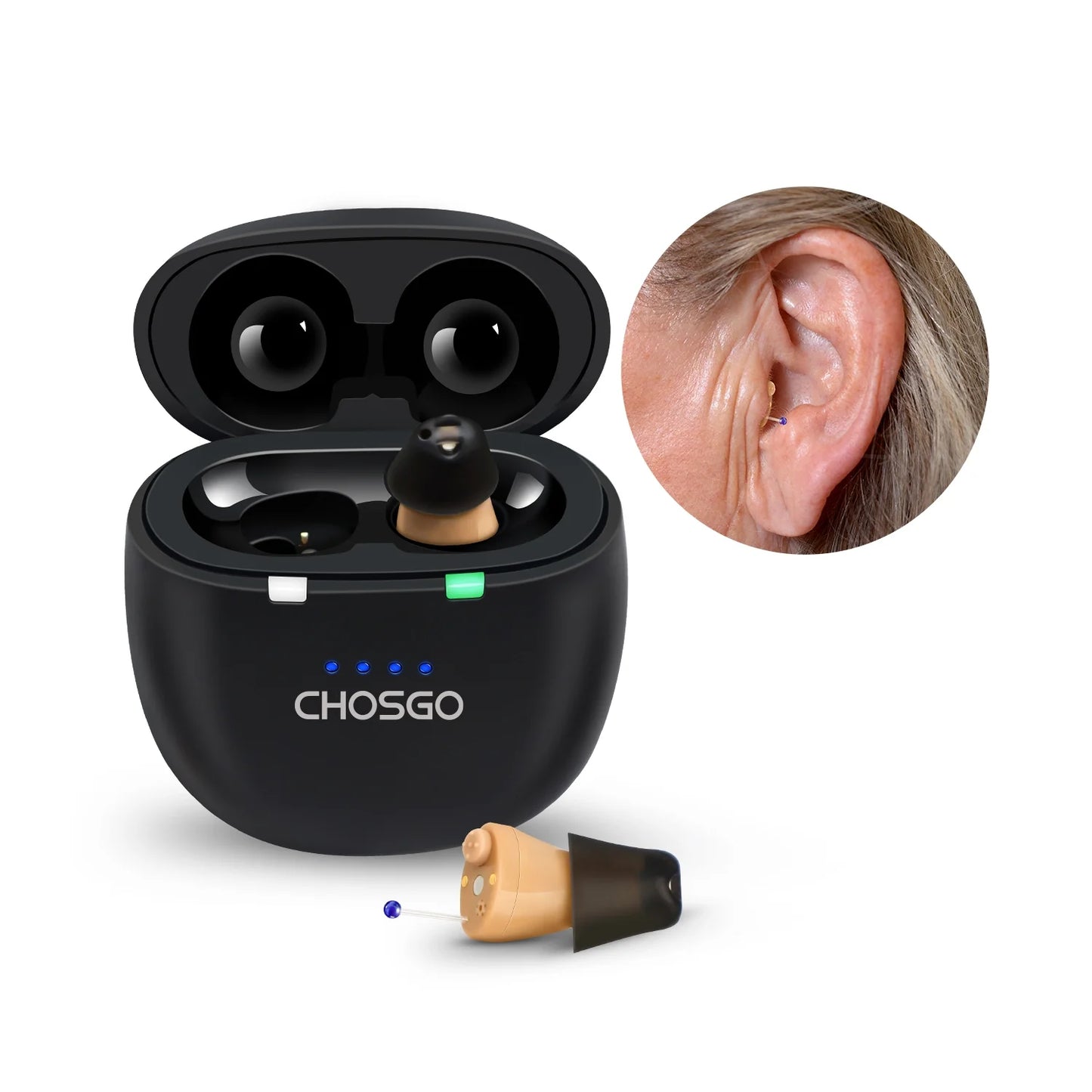 SmartU Rechargeable OTC Hearing Aids With 2-Year Plan