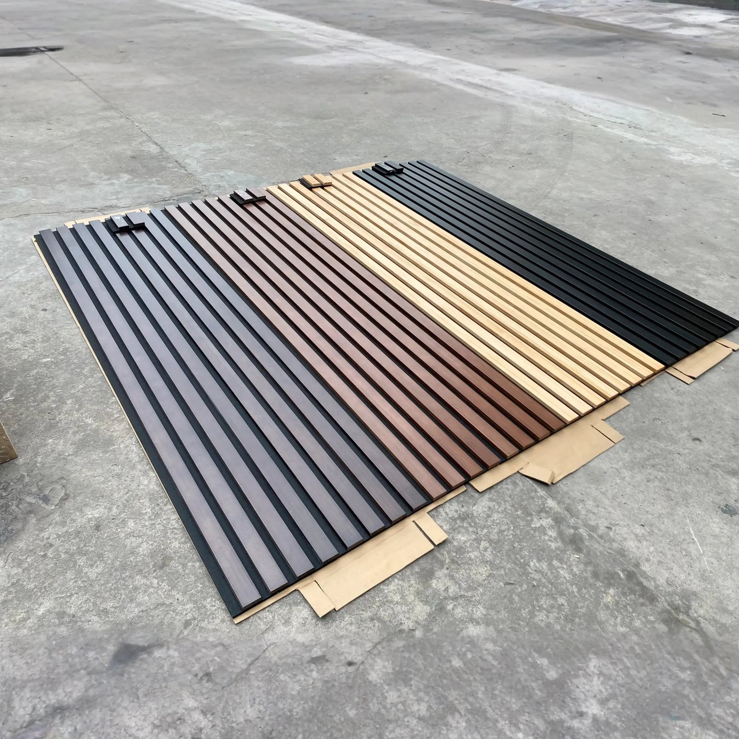 Solid Wood Acoustic Slat Wall Panels (Broad Strip)