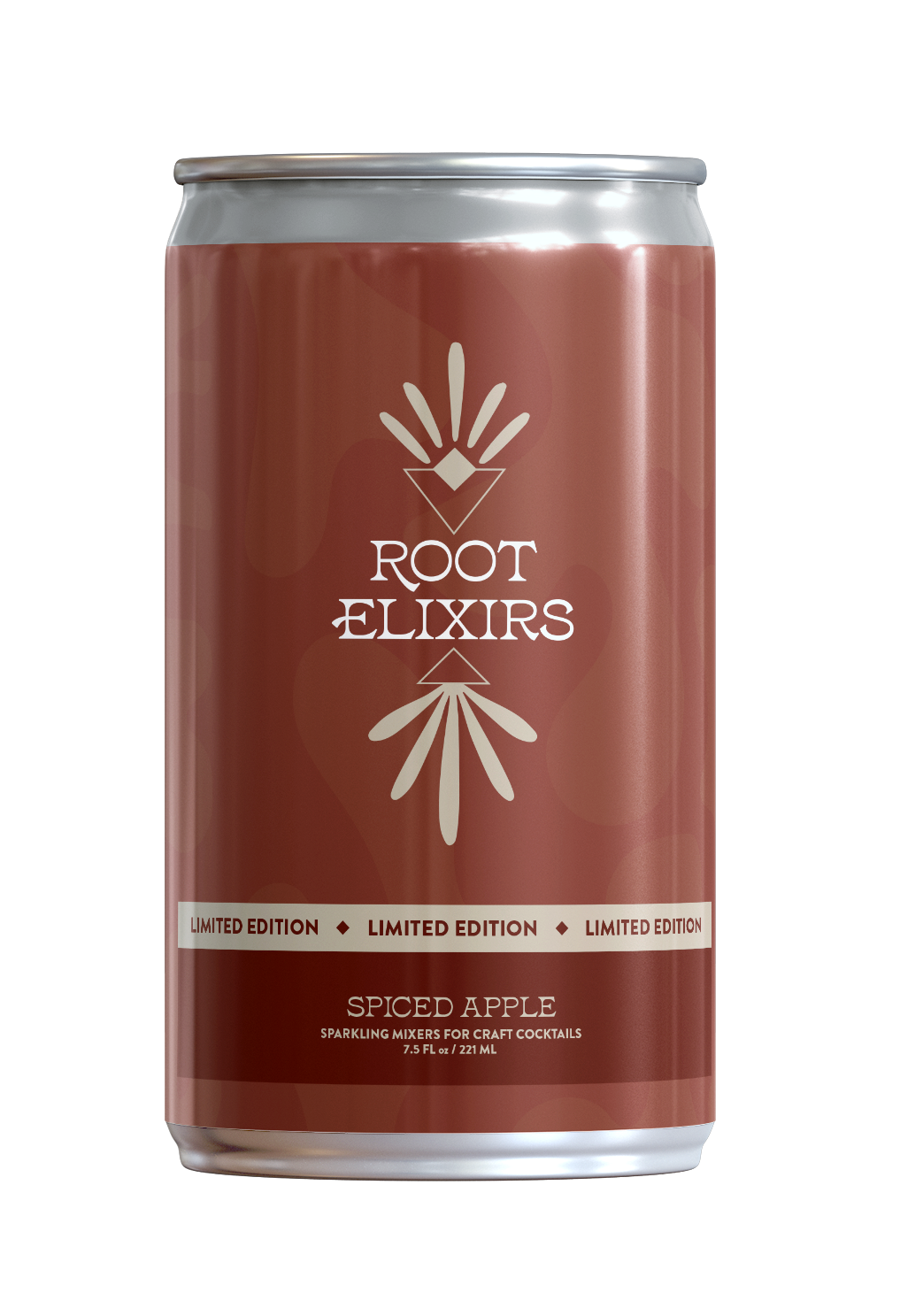 Root Elixirs Sparkling Spiced Apple Premium Cocktail Mixer *Limited Edition and Infusion Kit - 24 Cans (7.5 oz)