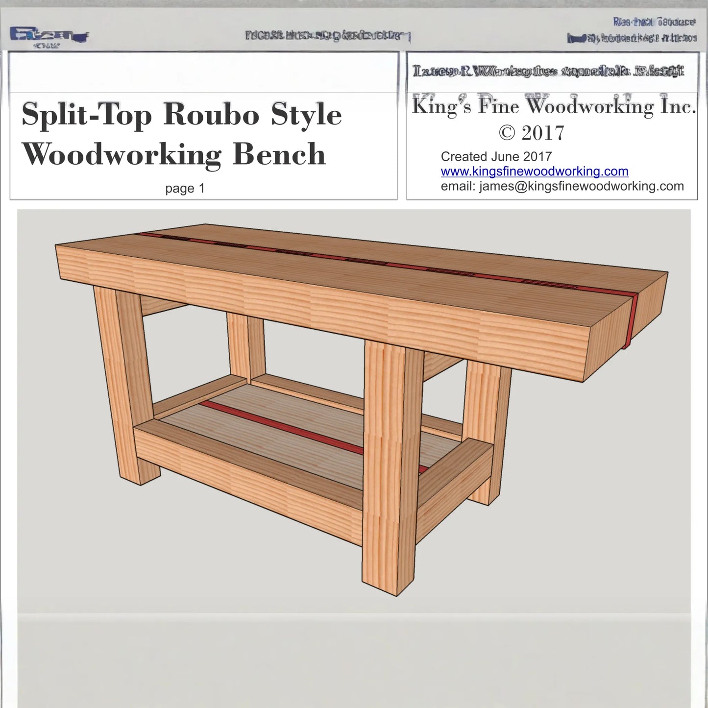 Split-Top Roubo Woodworking Bench