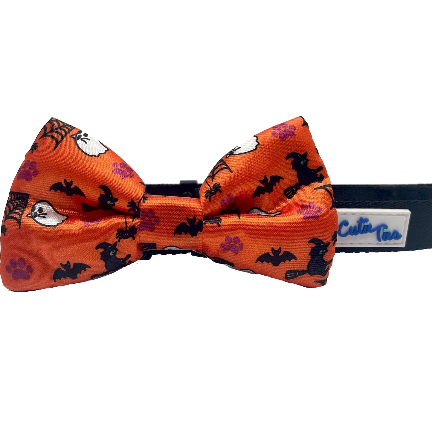 Halloween Orange Dog Bow Tie