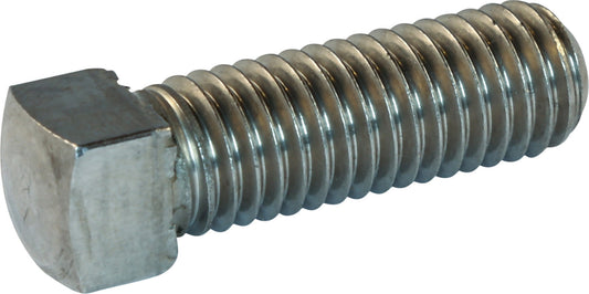 3/8-16 x 2 1/2 Square Head Set Screw Cup Point 18-8 (A2) Stainless Steel