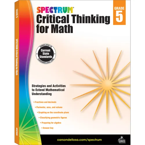 Spectrum Critical Thinking for Math, Grade 5: Volume 47