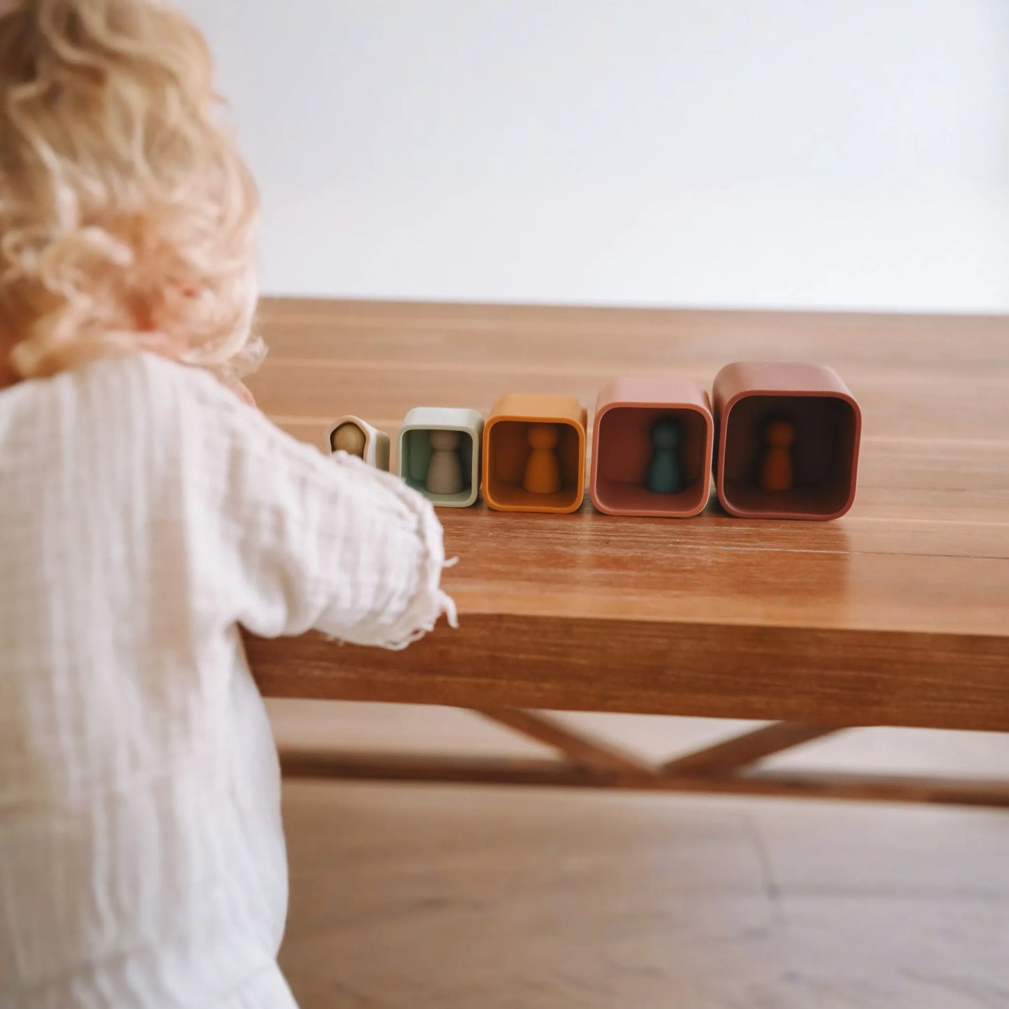Colorful Stacking Cups + Silicone + Montessori + Water-play Toy | LYTL®️