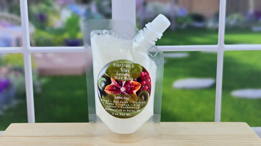 Starfruit & Kiwi Soy Wax Melts (Clamshells & Squeezable Wax)