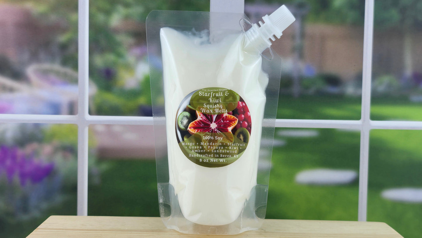 Starfruit & Kiwi Soy Wax Melts (Clamshells & Squeezable Wax)
