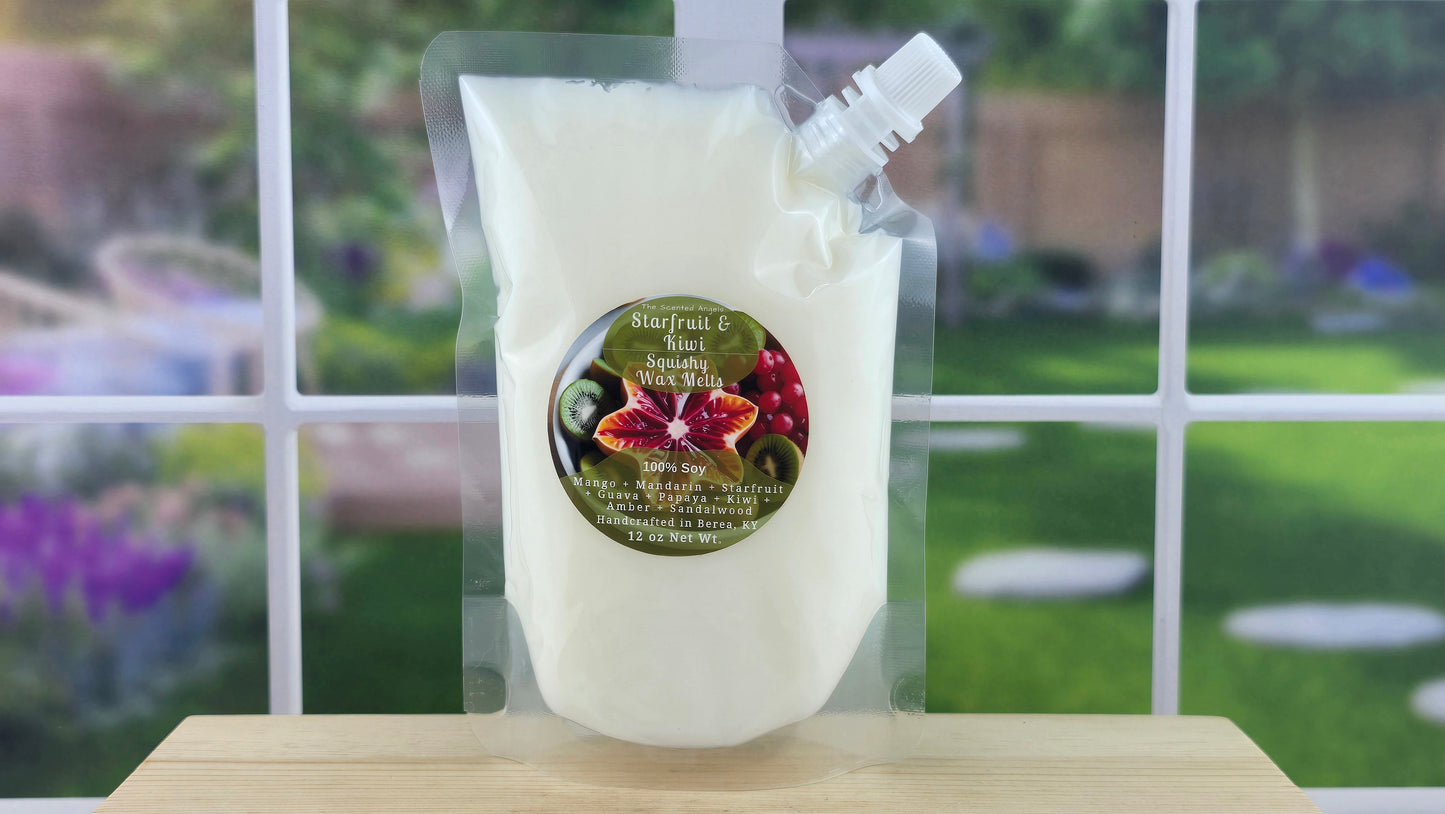 Starfruit & Kiwi Soy Wax Melts (Clamshells & Squeezable Wax)