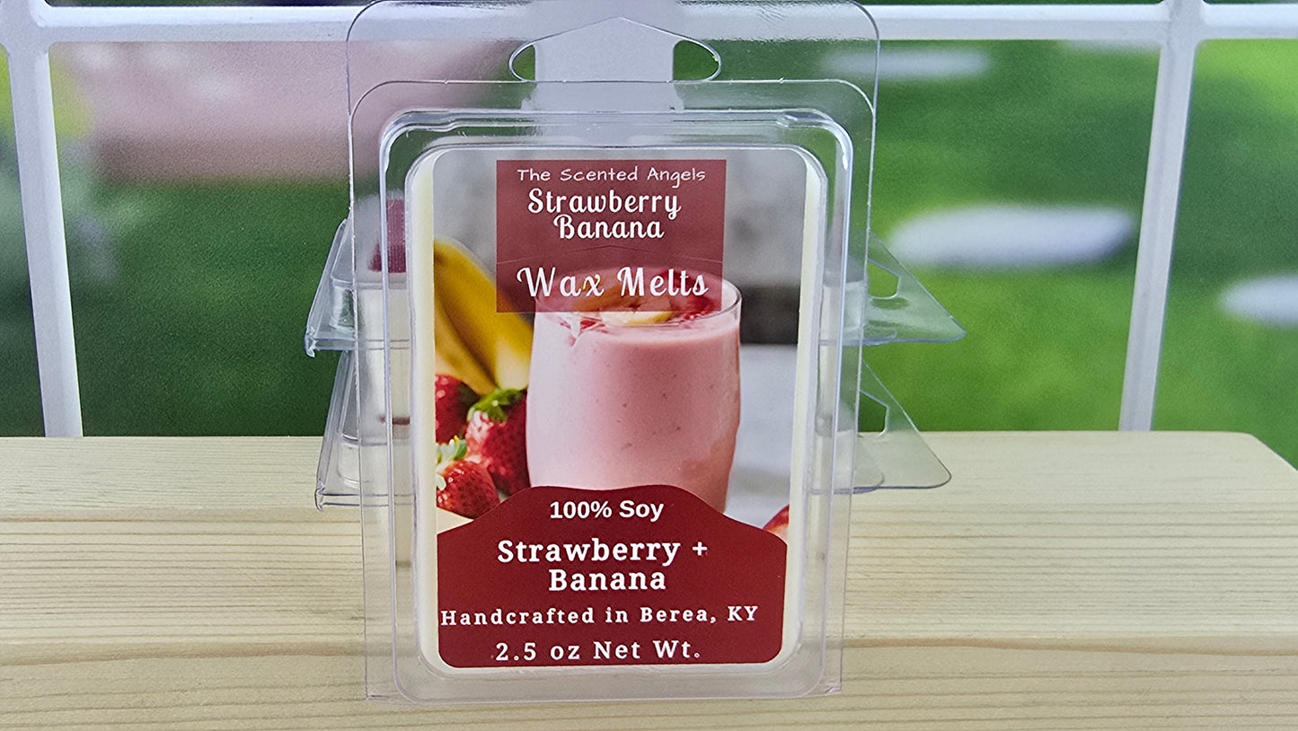 Strawberry Banana Soy Wax Melts (Clamshells & Squeezable Wax)