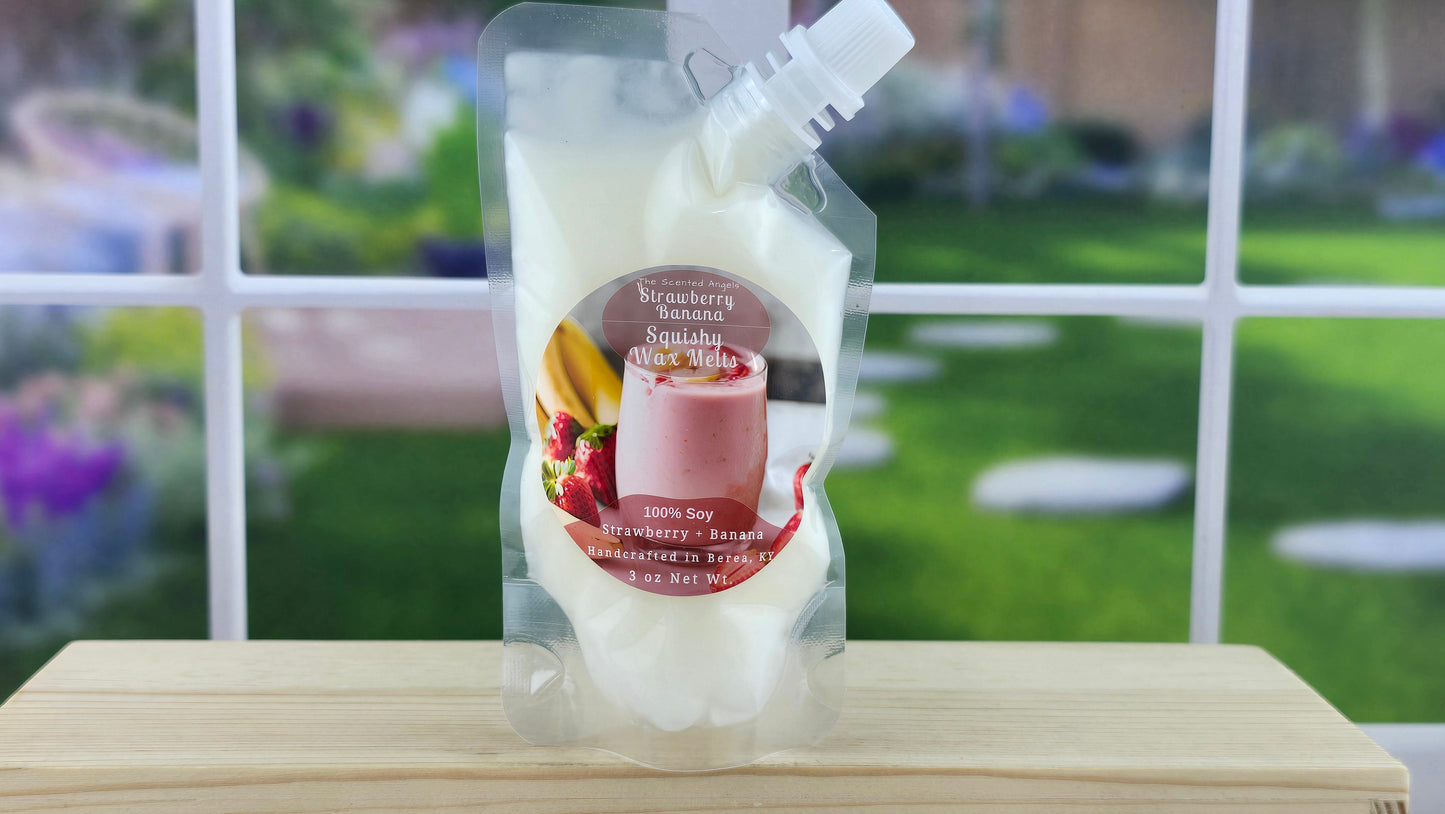 Strawberry Banana Soy Wax Melts (Clamshells & Squeezable Wax)