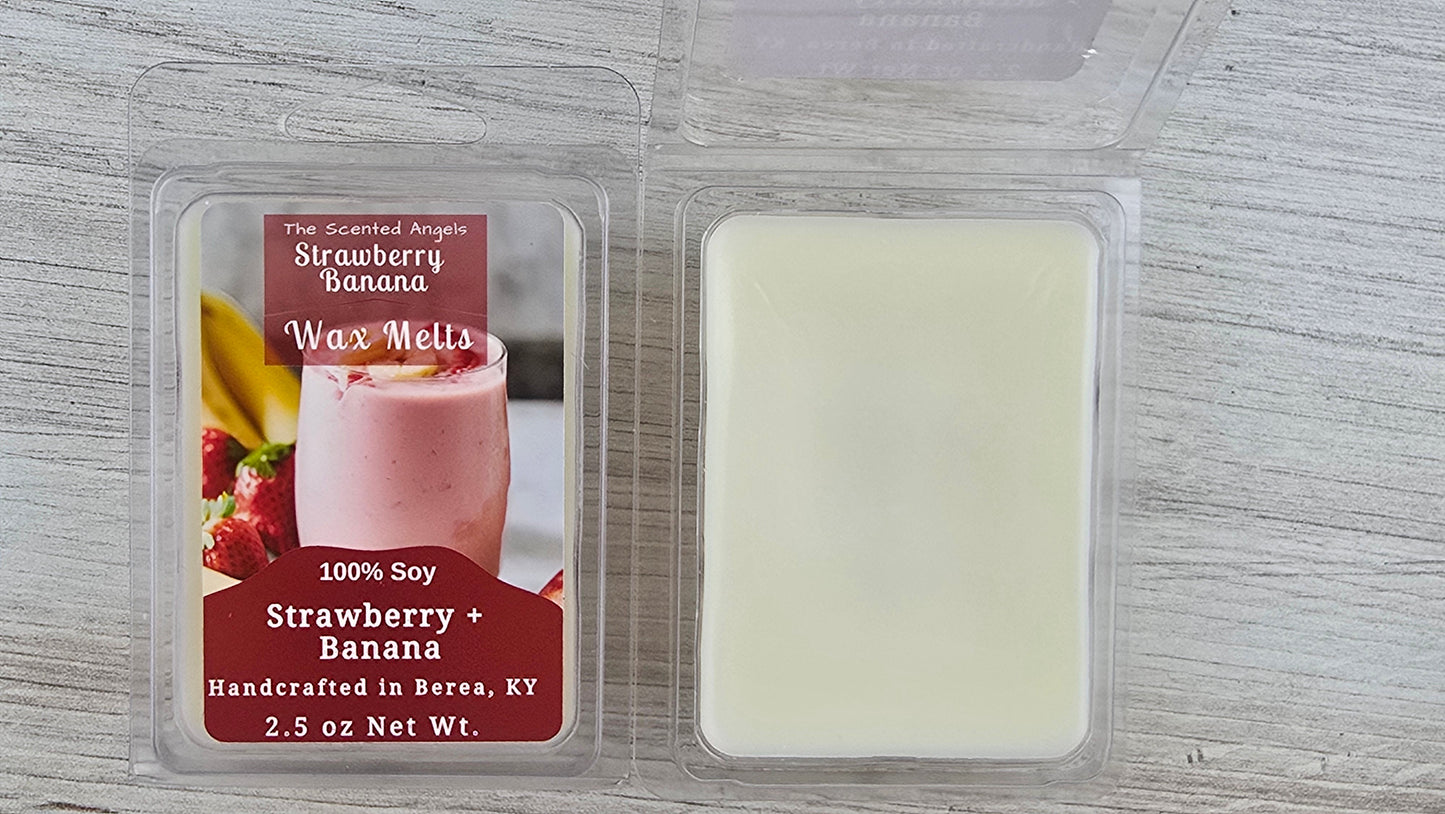 Strawberry Banana Soy Wax Melts (Clamshells & Squeezable Wax)