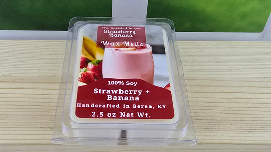 Strawberry Banana Soy Wax Melts (Clamshells & Squeezable Wax)