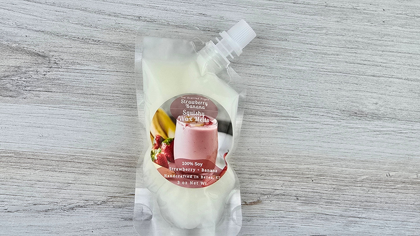 Strawberry Banana Soy Wax Melts (Clamshells & Squeezable Wax)