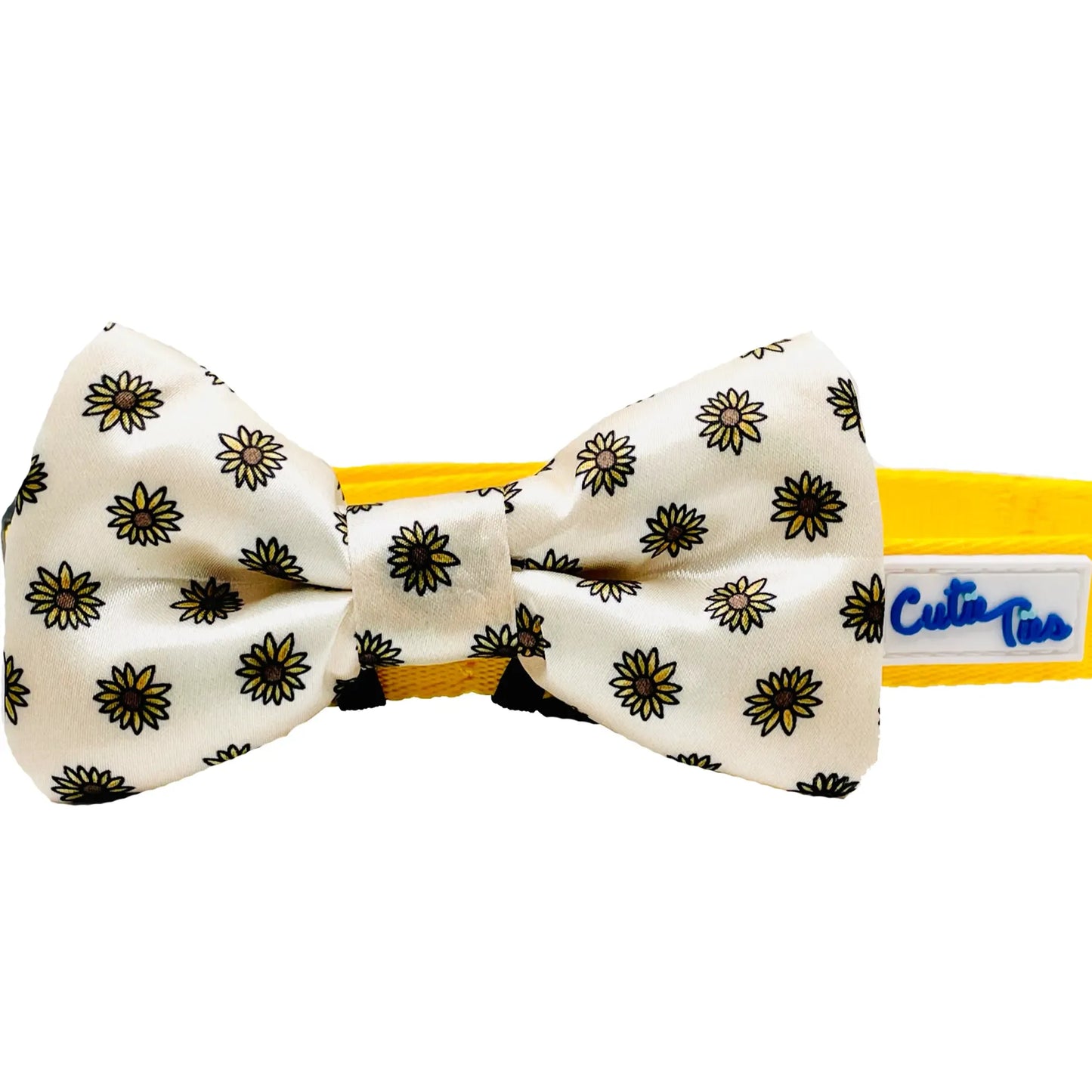 Sunflower Dog Bow Tie