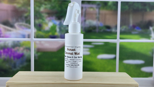 Sunset Coconut Mist Room, Linen, and Car Odor Eliminating Spray Long-Lasting 4 oz
