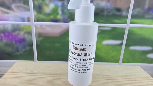 Sunset Coconut Mist Room, Linen, and Car Odor Eliminating Spray Long-Lasting 4 oz