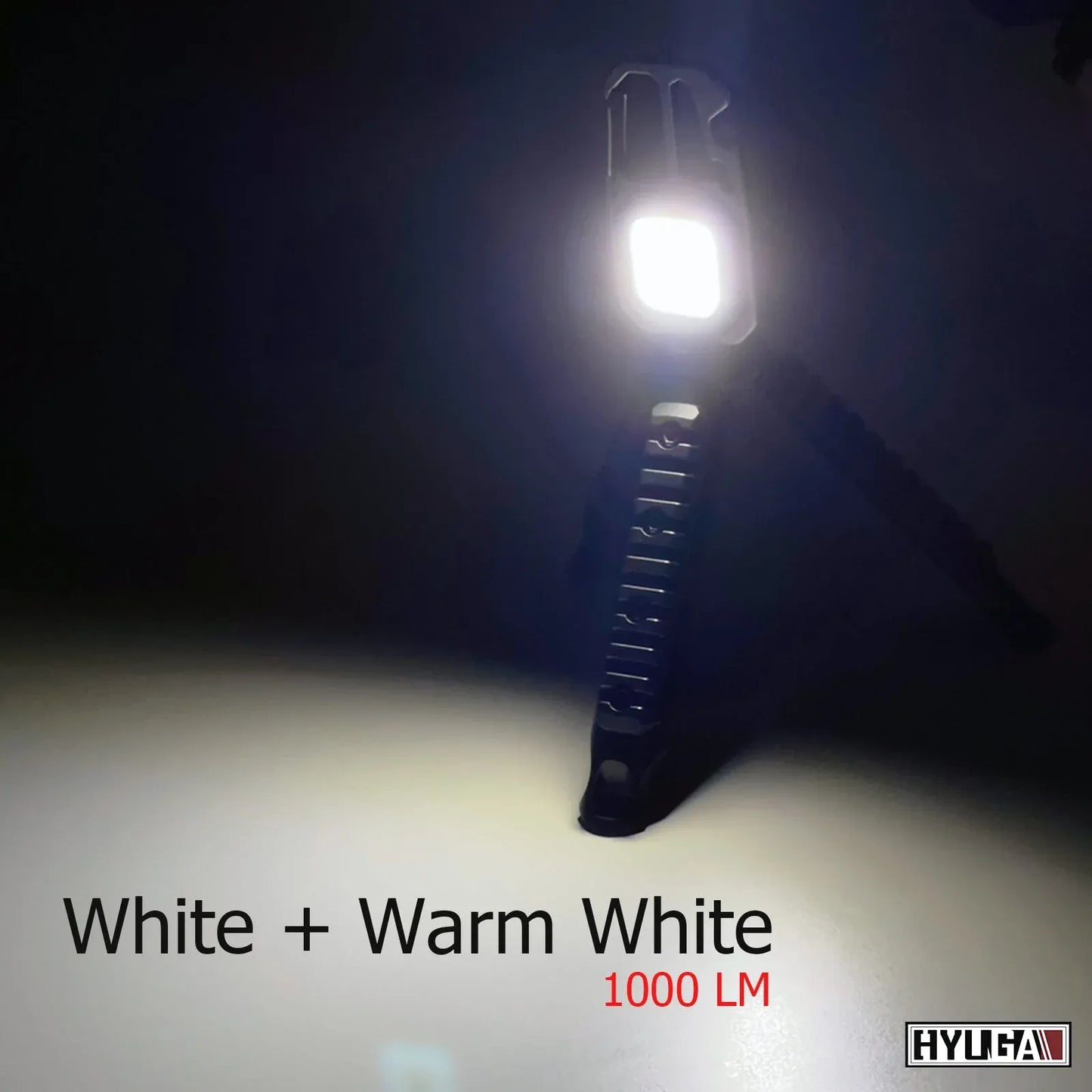 Mini Keychain COB Light 1000 Lumens Super Bright LED Rechargeable Flashlight as Outdoor Flashlight, Bottle Opener, Emergency Light, Screwdriver, Window Breaker (Pack of 1)