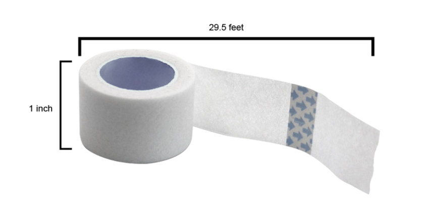 Paper Soft Surgical Tape 1 Inch x 29.5 ft-Medium- Hypoallergenic (360pcs)