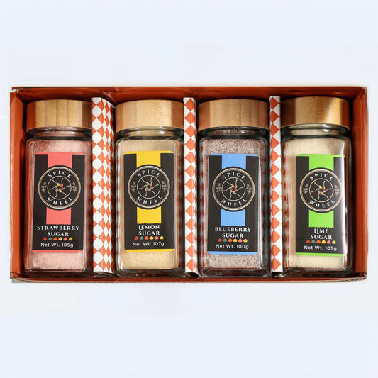 Mocktail Sugar Gift Set – 4 Flavored Sugars for Tea, Baking, Mocktails & Cocktails