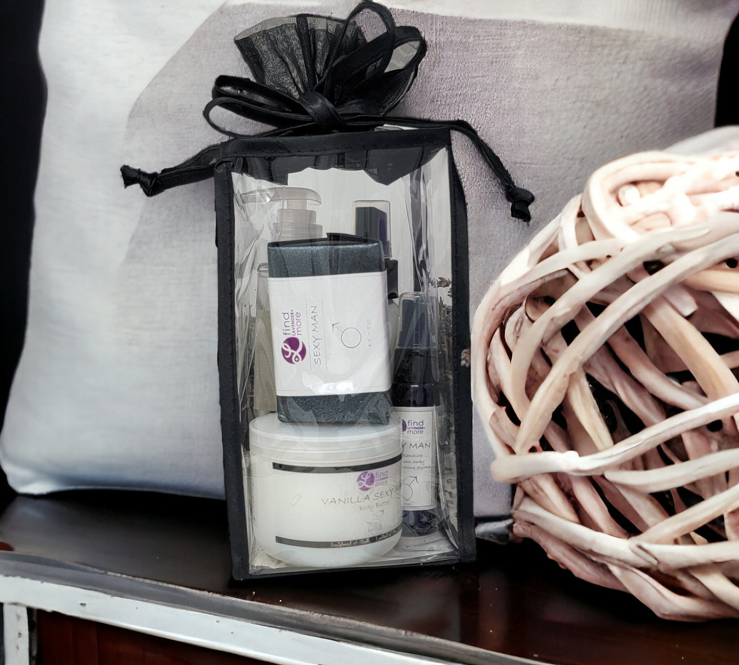 Lavender Gift Set Bundle with Plants and Home Decor Items