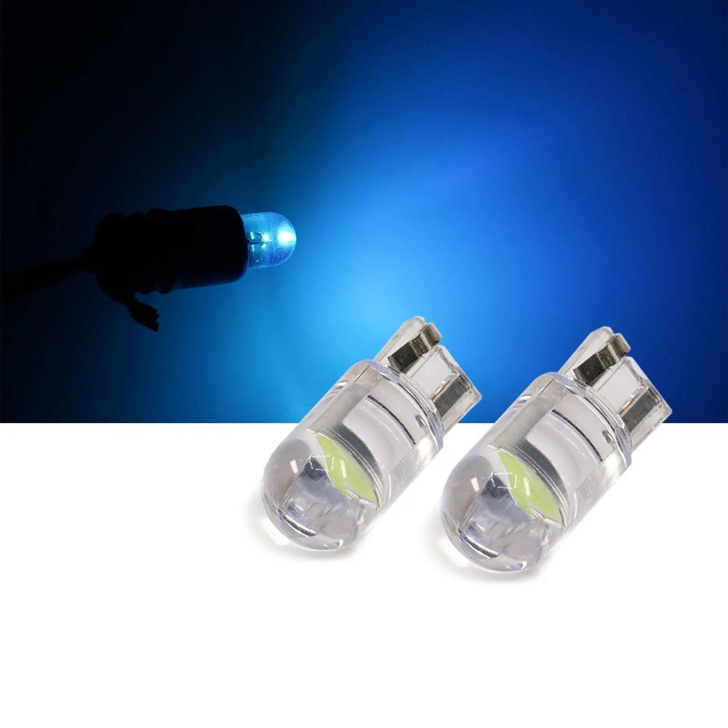 LED Replacement Bulbs Ice Blue T10 10 PCS 12V Compatible with Map Light, Dome Light, License Plate Light, Side Door Courtesy, Cargo Light, or Trunk Light, Instrument Panel Light (Pack of 10)