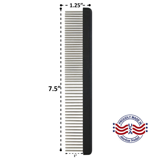 Professional Detangle Comb with Long Dual-Spaced Rotating Pins