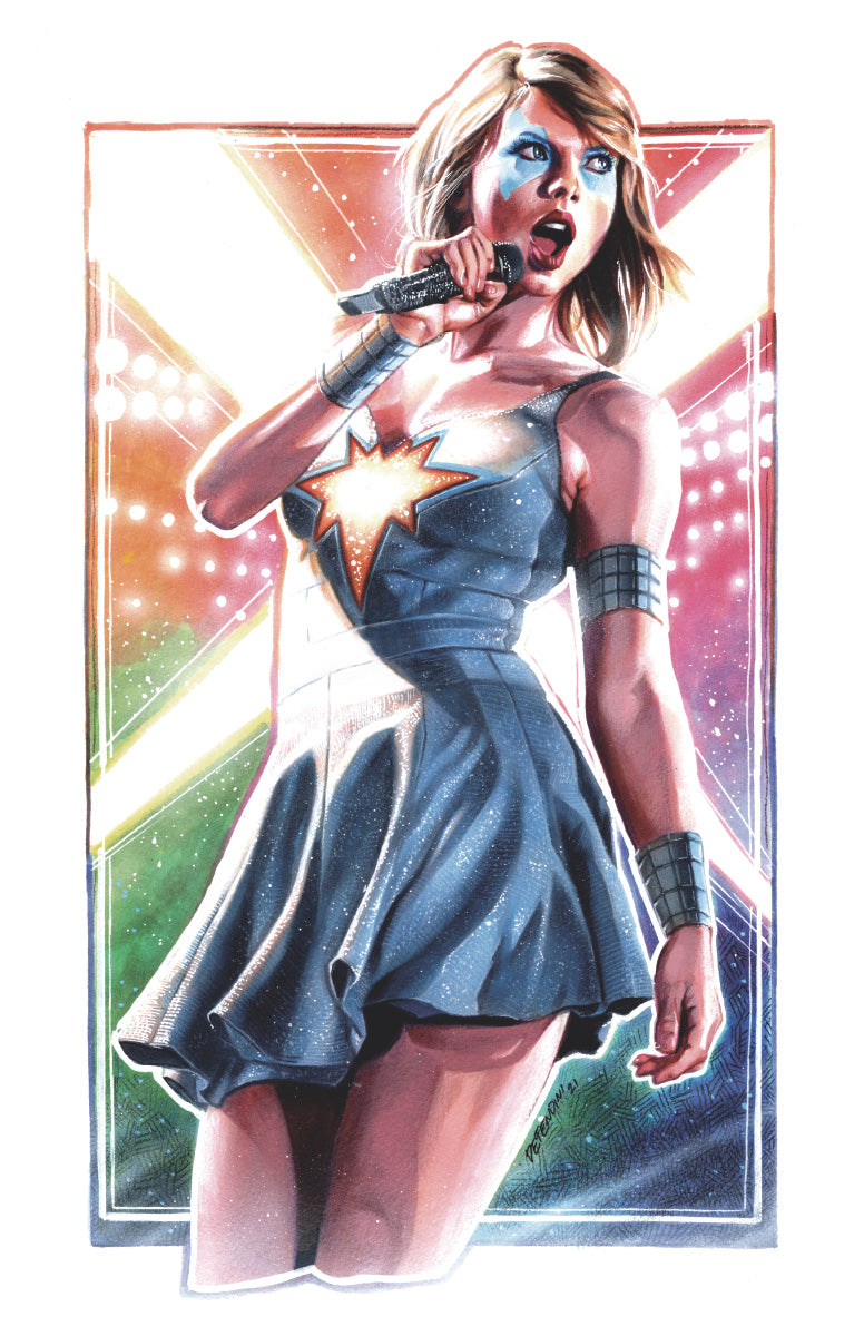 [CHROME] FEMALE FORCE TAYLOR SWIFT UNKNOWN COMICS STEVEN DEFENDINI EXCLUSIVE VIRGIN VAR (03/27/2024)