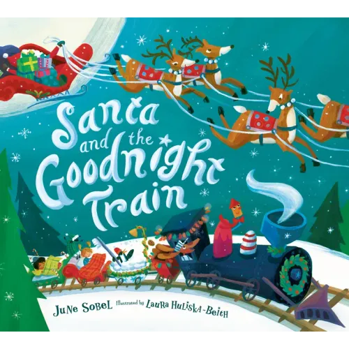 Santa and the Goodnight Train Board Book: A Christmas Holiday Book for Kids