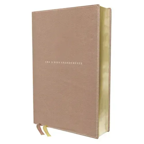 Nbla, Santa Biblia, AMA a Dios Grandemente, Interior a Cuatro Colores Leathersoft, Oro Rosa, Comfort Print