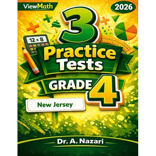 3 New Jersey NJSLA Grade 4 Math Practice Tests: Full-Length Test Prep with Detailed Answer Explanations