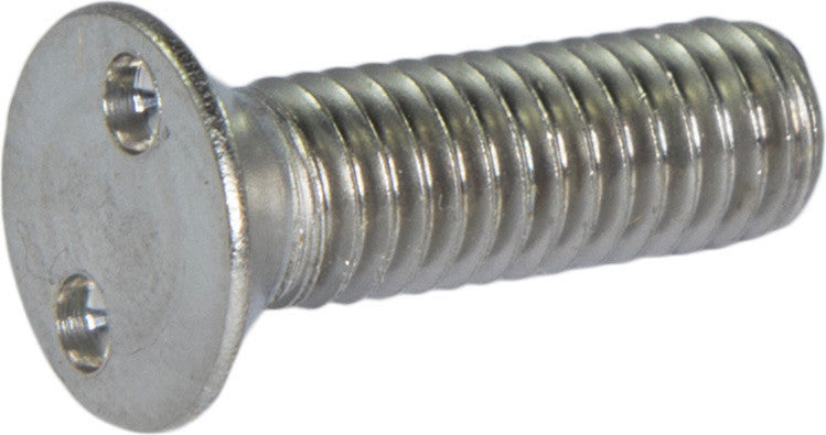 M6-1.00 x 20 Tamper Resistant Drilled Spanner Flat Head Machine Screw 18-8 Stainless Steel - Metric (#14)