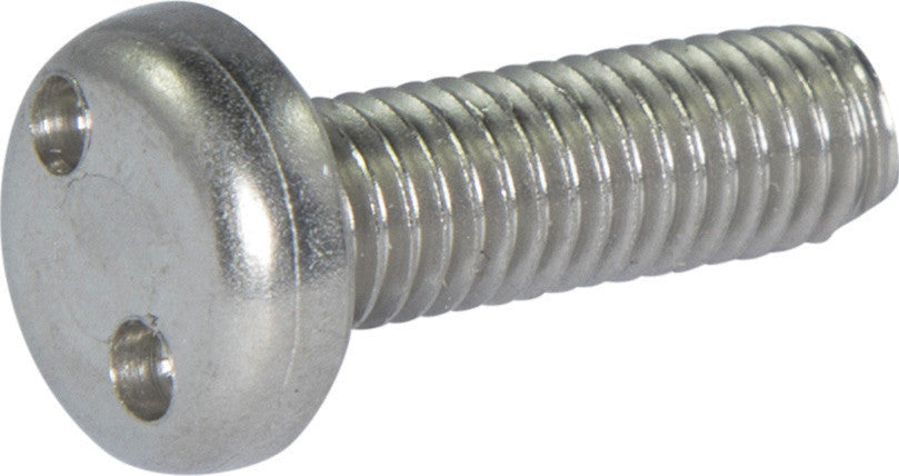 M5-0.8 x 30  Tamper Resistant Drilled Spanner Pan Head Machine Screw 18-8 Stainless Steel - Metric (#10)